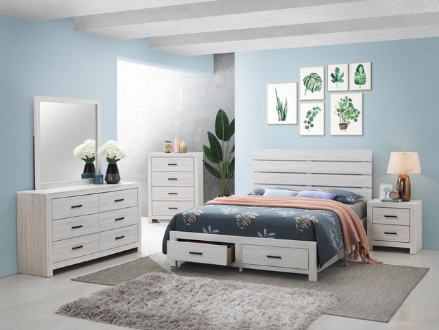 Brantford 4 - piece Eastern King Bedroom Set Coastal White | Coaster | Home Elegance USA