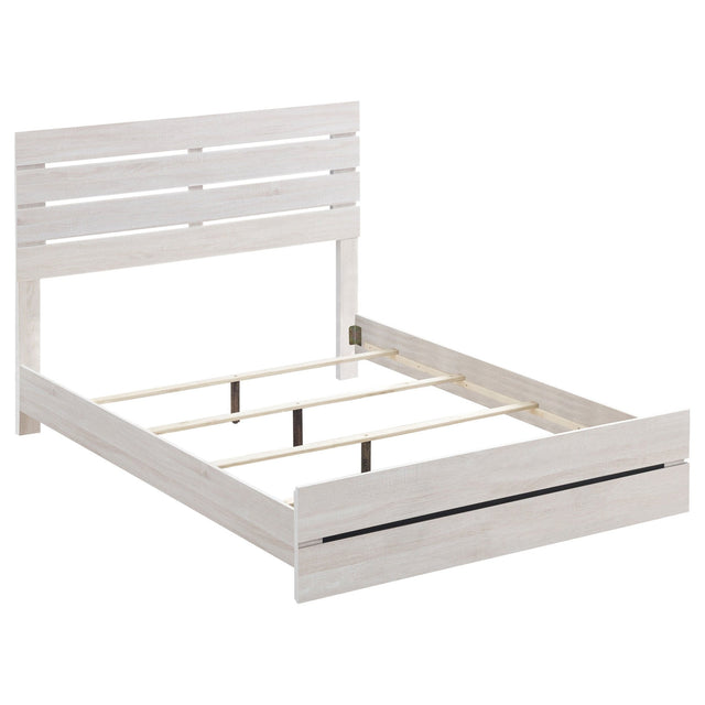 Brantford Wood Queen Panel Bed Coastal White | Coaster - 207051Q - Home Elegance USA - 1