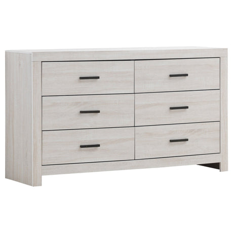 Brantford 6 - drawer Dresser Coastal White | Coaster - 207053 - Home Elegance USA - 1