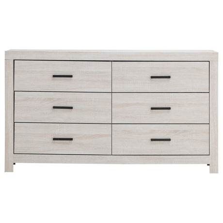 Dresser - Brantford 6-drawer Dresser Coastal White