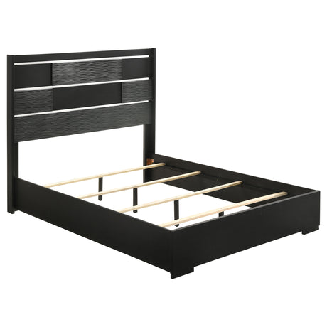 Eastern King Bed - Blacktoft Wood Eastern King Panel Bed Black