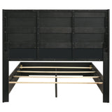 Blacktoft Wood Eastern King Panel Bed Black | Coaster - 207101KE - Home Elegance USA - 8