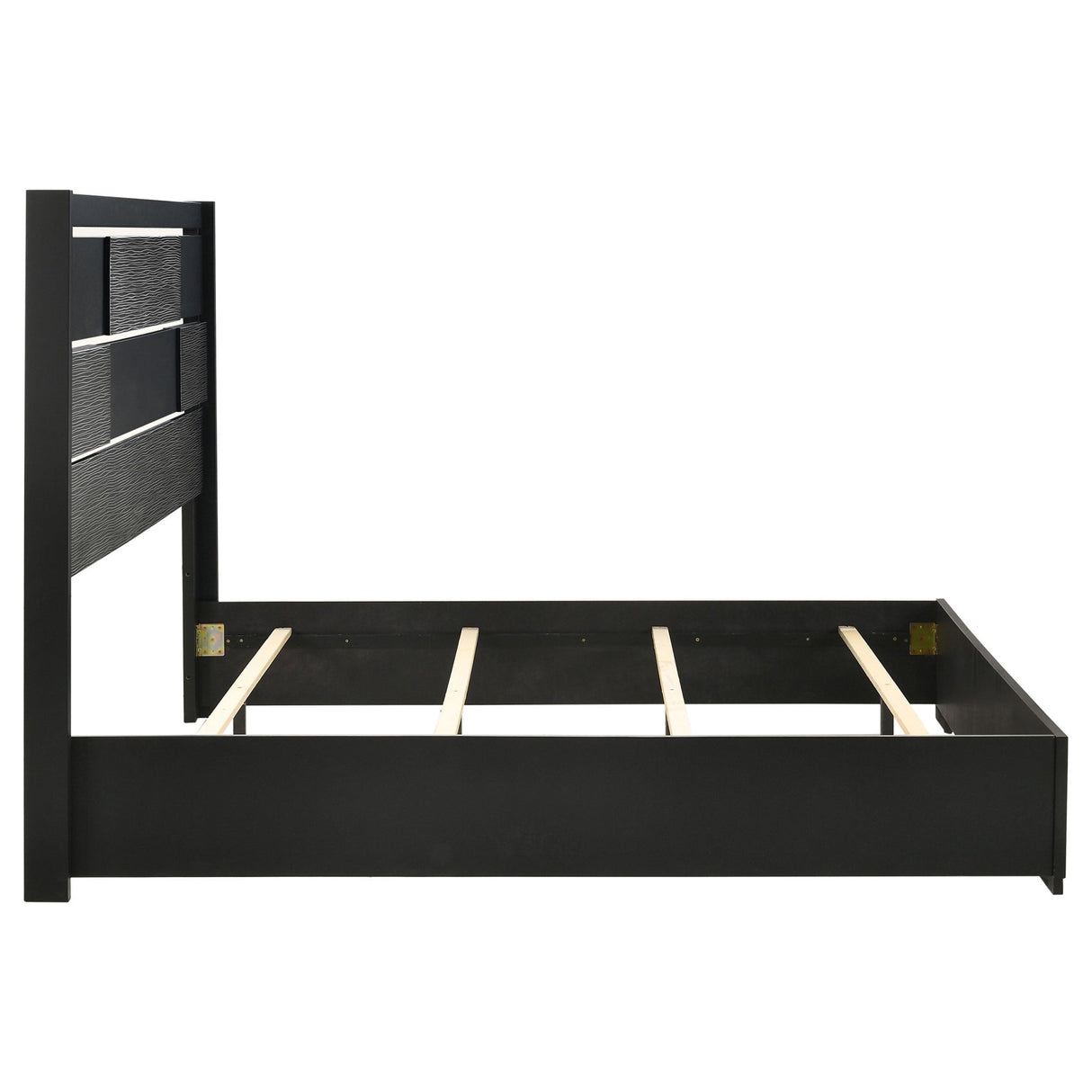 Blacktoft Wood Queen Panel Bed Black | Coaster - 207101Q - Home Elegance USA - 10