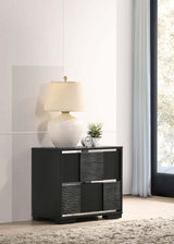 Blacktoft 2 - drawer Nightstand Black | Coaster - 207102 - Home Elegance USA - 2