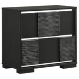 Blacktoft 2 - drawer Nightstand Black | Coaster - 207102 - Home Elegance USA - 1