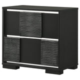 Blacktoft 2 - drawer Nightstand Black | Coaster - 207102 - Home Elegance USA - 4