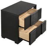 Blacktoft 2 - drawer Nightstand Black | Coaster - 207102 - Home Elegance USA - 11