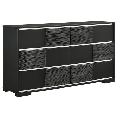 Dresser - Blacktoft 6-drawer Dresser Black
