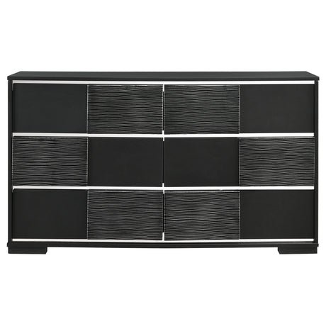 Dresser - Blacktoft 6-drawer Dresser Black