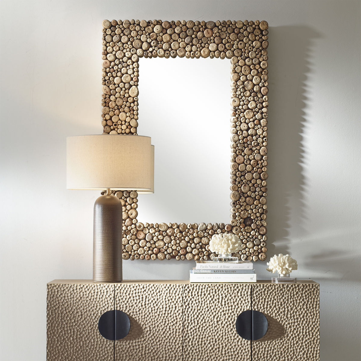 Timberwood Rectangular Mirror - Light Brown by Uttermost - View 2