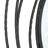 Whirlwind Round Mirror - Black by Uttermost - View 5