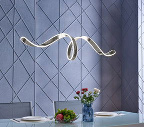 Copenhagen LED Chandelier // Chrome  | Finesse -  Home Elegance USA