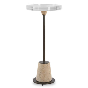 Arthur Crystal Drink Table - White by Uttermost - View 1