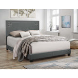 Acme - Ishiko II EK Bed 20907EK Gray Linen