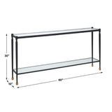 Javana Glass / Iron Console Table Brass,Bronze - Black by Uttermost - View 3