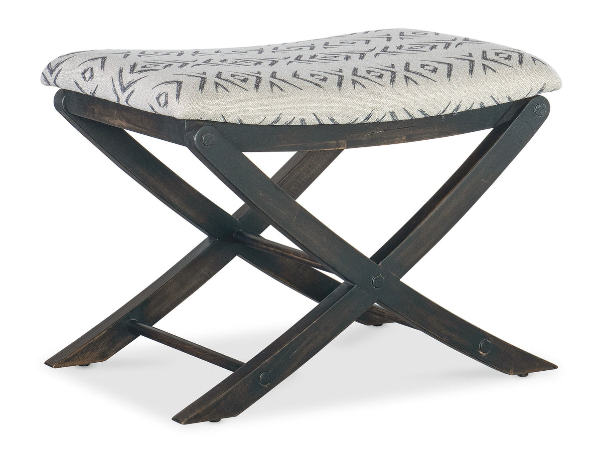 Retreat Camp Stool Bed Bench - Black / Gray by Hooker Furniture - View 1