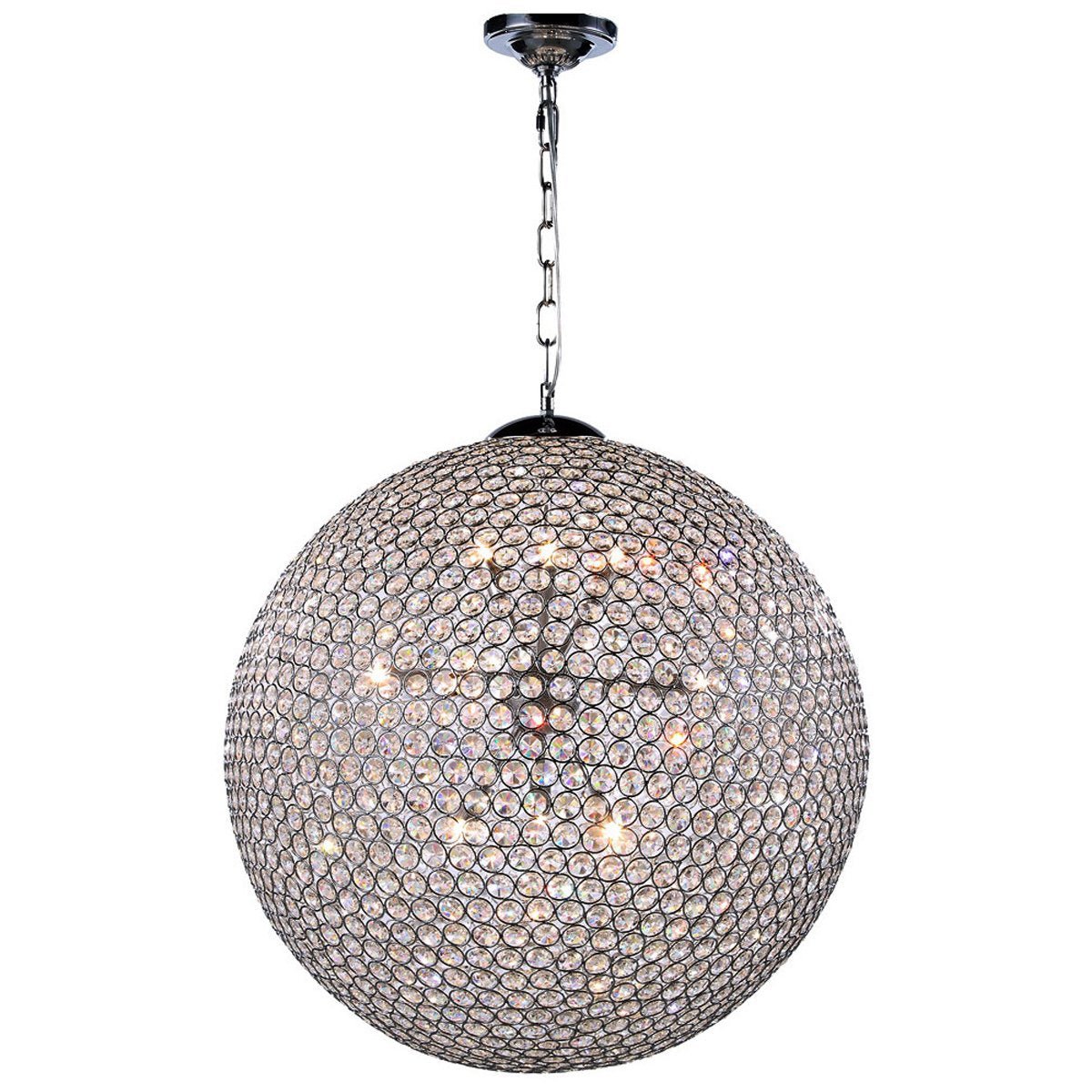 Cabaret 12 - Light Chrome Pendant | Elegant Lighting | Home Elegance USA