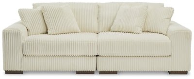 Ashley Ivory Lindyn 21104S1 2 - Piece Sectional Sofa - Velvet - 21104S1 - Home Elegance USA - 1