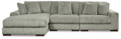 Ashley Fog Lindyn 21105S10 3 - Piece Sectional with Chaise - Velvet - 21105S10 - Home Elegance USA - 1