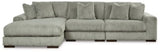 Ashley Fog Lindyn 21105S10 3 - Piece Sectional with Chaise - Velvet - 21105S10 - Home Elegance USA - 1