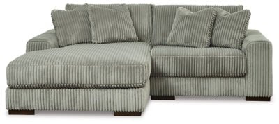 Ashley Fog Lindyn 21105S3 2 - Piece Sectional with Chaise - Velvet | Home Elegance USA