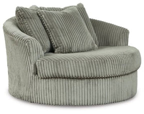 Ashley Fog Lindyn Oversized Swivel Accent Chair - Velvet | Home Elegance USA