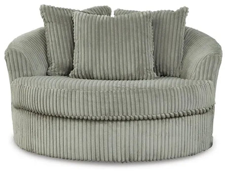 Ashley Fog Lindyn Oversized Swivel Accent Chair 2110521 - Velvet