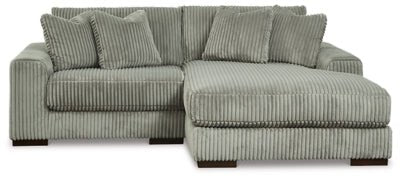 Ashley Fog Lindyn 21105S4 2 - Piece Sectional with Chaise - Velvet - 21105S4 - Home Elegance USA - 1