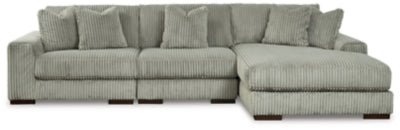 Ashley Fog Lindyn 21105S9 3 - Piece Sectional with Chaise - Velvet - 21105S9 - Home Elegance USA - 1