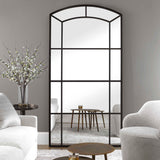 Camber Oversized Arch Mirror - Black by Uttermost - View 3