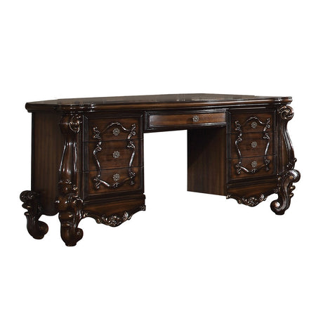 Acme - Versailles Vanity Desk 21107 Cherry Oak Finish