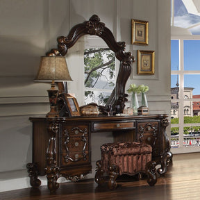 Acme - Versailles Vanity Desk 21107 Cherry Oak Finish