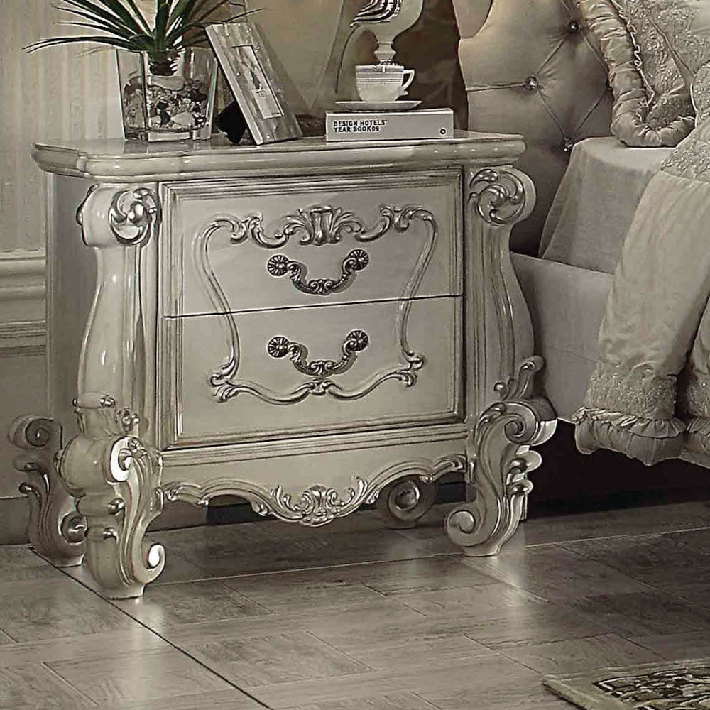 Acme - Versailles Nightstand 21133 Bone White Finish