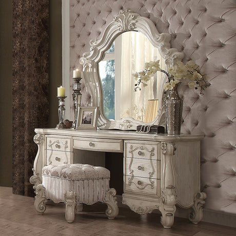 Acme - Versailles Mirror 21134 Bone White Finish