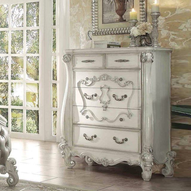 Acme - Versailles Chest 21136 Bone White Finish