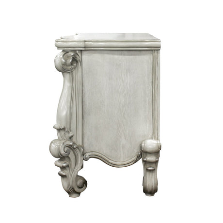 Acme - Versailles Vanity Desk 21137 Bone White Finish