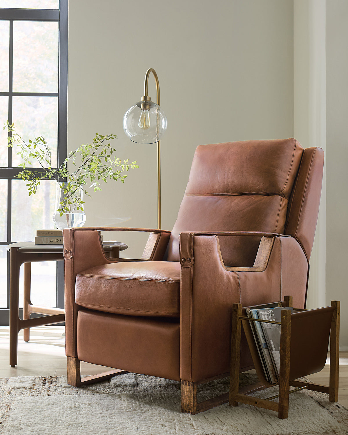Relic Power Recliner With Power Headrest - Dark Brown by Hooker Furniture - View 4