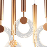 Glitter Rings 10 Heads Chandelier // Bronze  | Finesse - Home Elegance USA