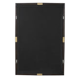 Larkin Dark Wood & Brass Mirror - Dark Brown by Uttermost - View 5