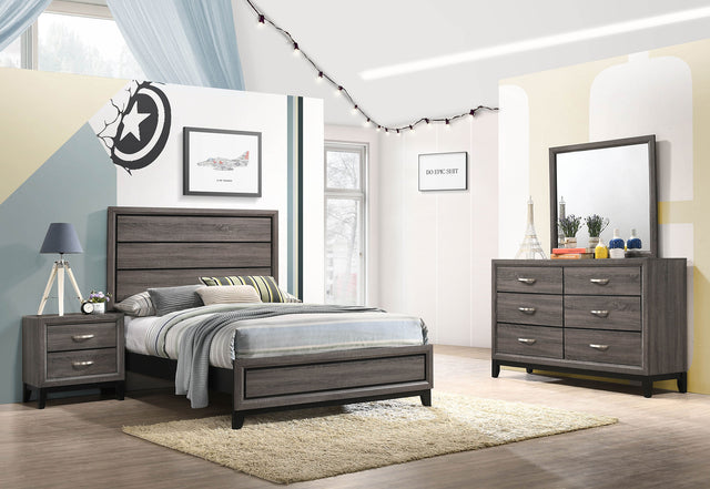 Full Bed 4 Pc Set - Watson 4-piece Full Bedroom Set Grey Oak