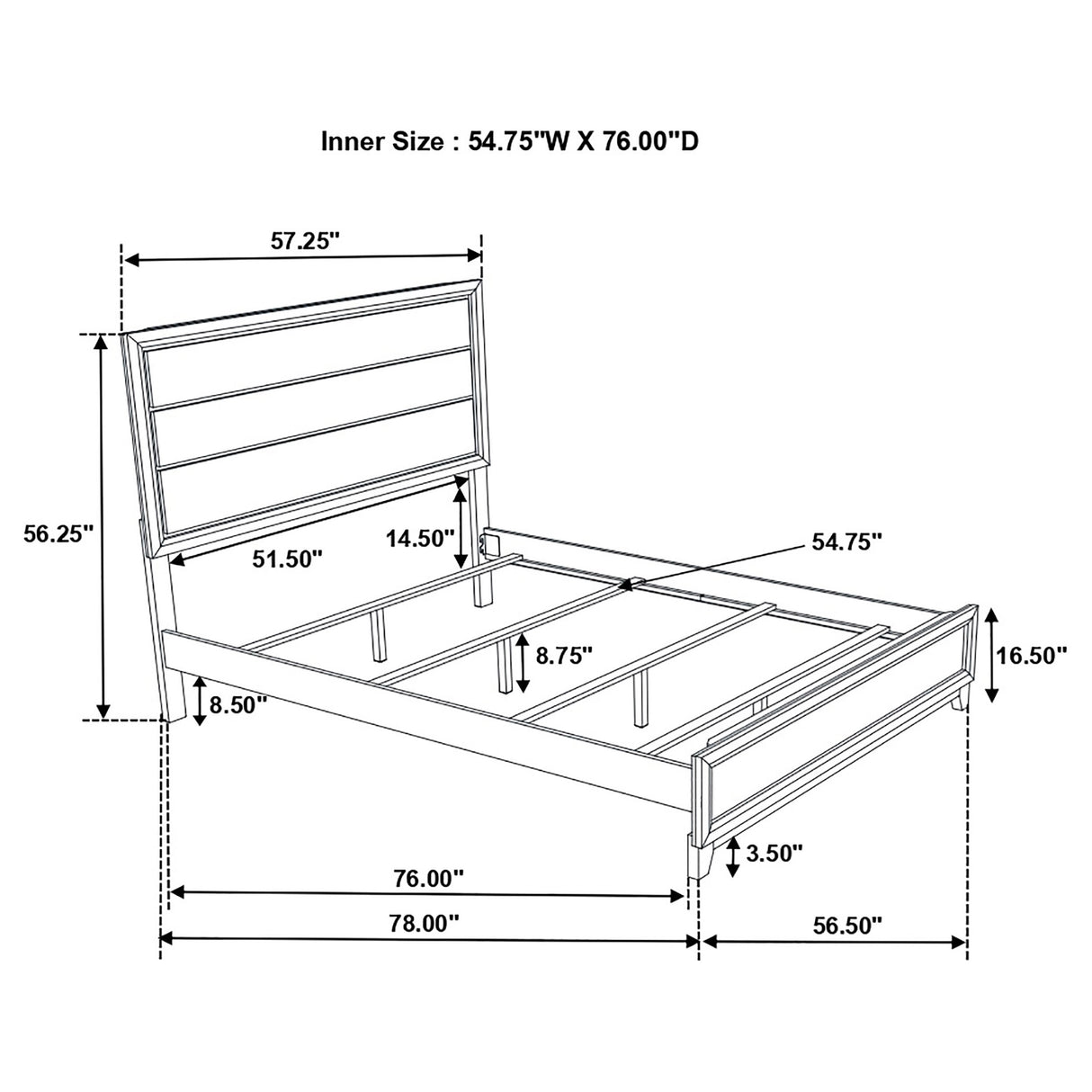 Full Bed 4 Pc Set - Watson 4-piece Full Bedroom Set Grey Oak