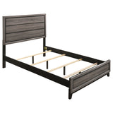 Full Bed - Watson Wood Full Panel Bed Grey Oak