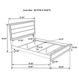 Full Bed - Watson Wood Full Panel Bed Grey Oak