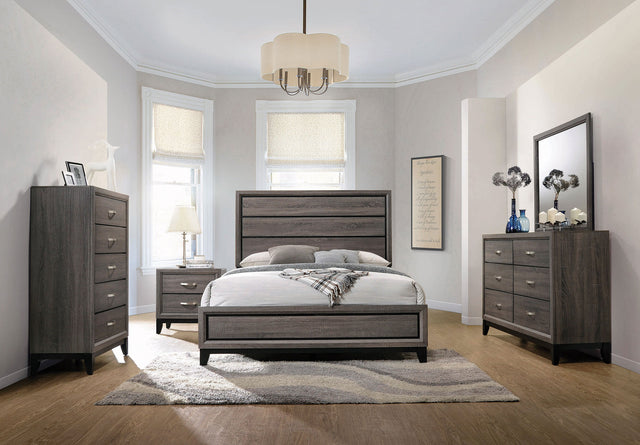 Eastern King Bed 5 Pc Set - Watson 5-piece Eastern King Bedroom Set Grey Oak