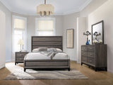 California King Bed 4 Pc Set - Watson 4-piece California King Bedroom Set Grey Oak