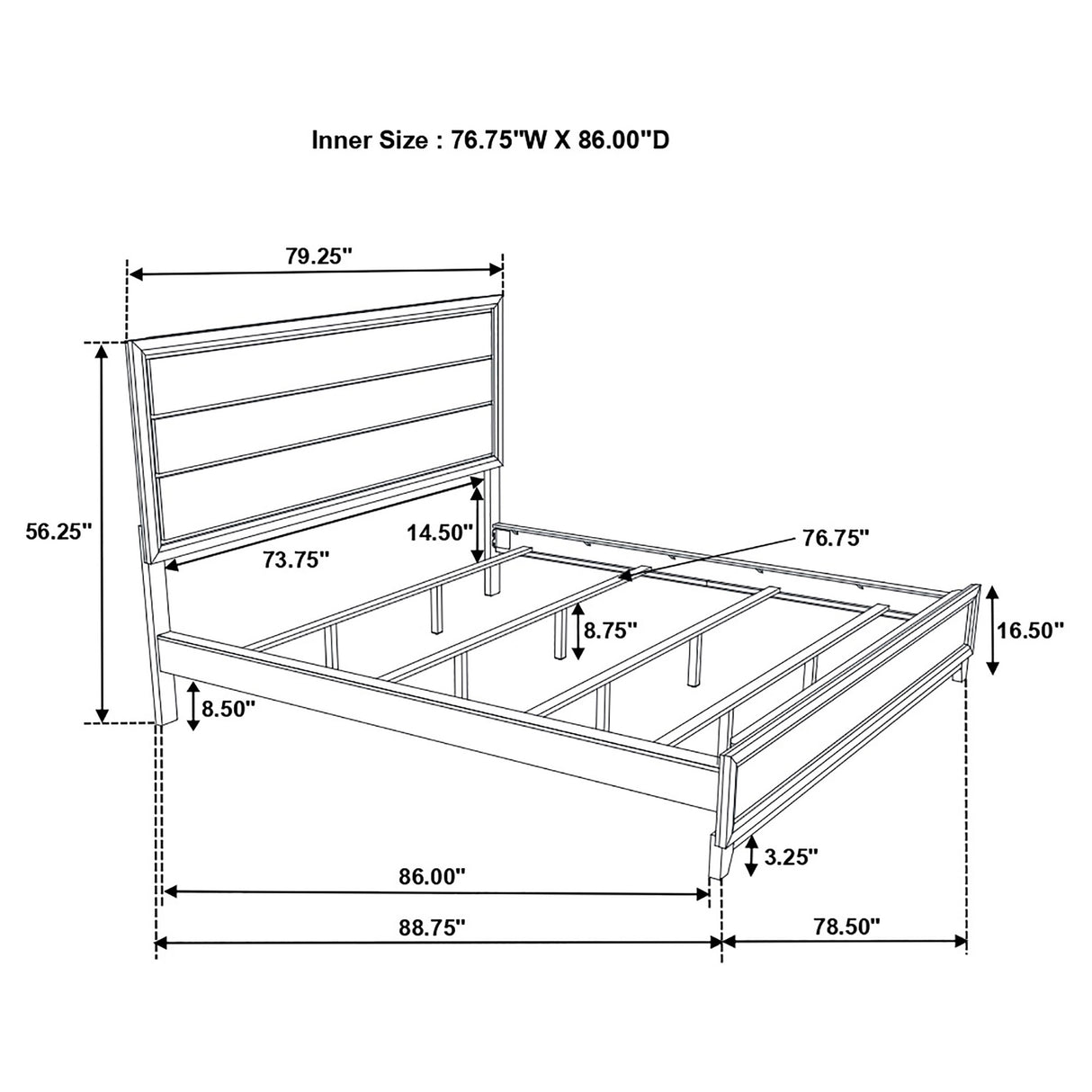 California King Bed 4 Pc Set - Watson 4-piece California King Bedroom Set Grey Oak