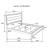 California King Bed 4 Pc Set - Watson 4-piece California King Bedroom Set Grey Oak