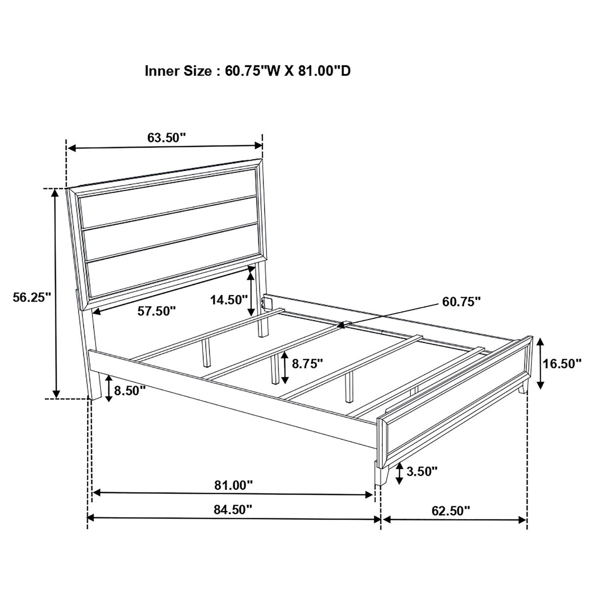 Queen Bed 4 Pc Set - Watson 4-piece Queen Bedroom Set Grey Oak