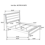 Queen Bed - Watson Wood Queen Panel Bed Grey Oak