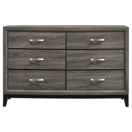 Twin Bed 4 Pc Set - Watson 4-piece Twin Bedroom Set Grey Oak